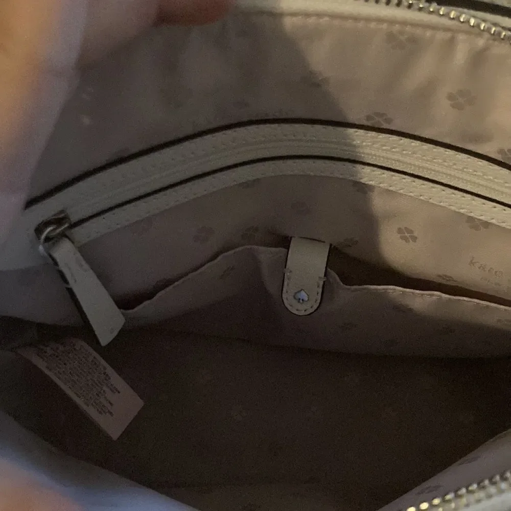 Kate Spade White Perforated Sylvia Satchel